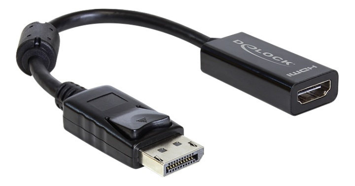 DeLOCK Adapter DisplayPort 1.1 hann > HDMI hunn Passiv svart i gruppen Elektronikk / Kabler og adaptere / HDMI / Adaptere hos TP E-commerce Nordic AB (38-61426)