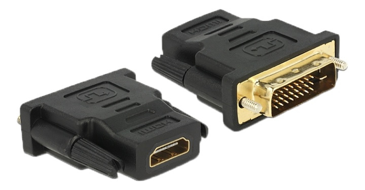 Delock Adapter DVI 24+1 pin male > HDMI female i gruppen Datautstyr / Kabler og adaptere / DVI / Adaptere hos TP E-commerce Nordic AB (38-61430)