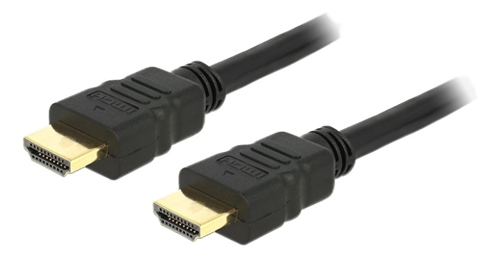 Delock Cable High Speed HDMI with Ethernet – HDMI A male > HDMI A male i gruppen Elektronikk / Kabler og adaptere / HDMI / Kabler hos TP E-commerce Nordic AB (38-61447)