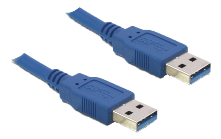 DeLOCK Delock Cable USB 3.0 Type-A male to USB 3.0 Type-A male,1m,blue i gruppen Datautstyr / Kabler og adaptere / USB / USB-A / Kabler hos TP E-commerce Nordic AB (38-61454)