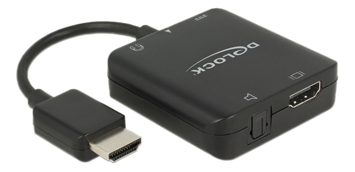 DeLOCK HDMI-lydekstraktor 4K kompakt i gruppen Elektronikk / Kabler og adaptere / HDMI / Adaptere hos TP E-commerce Nordic AB (38-61461)