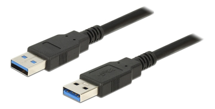 Delock Kabel USB 3.0 Typ-A Stecker > USB 3.0 Typ-A Stecker 1,0 m schwa i gruppen Datautstyr / Kabler og adaptere / USB / USB-A / Kabler hos TP E-commerce Nordic AB (38-61465)