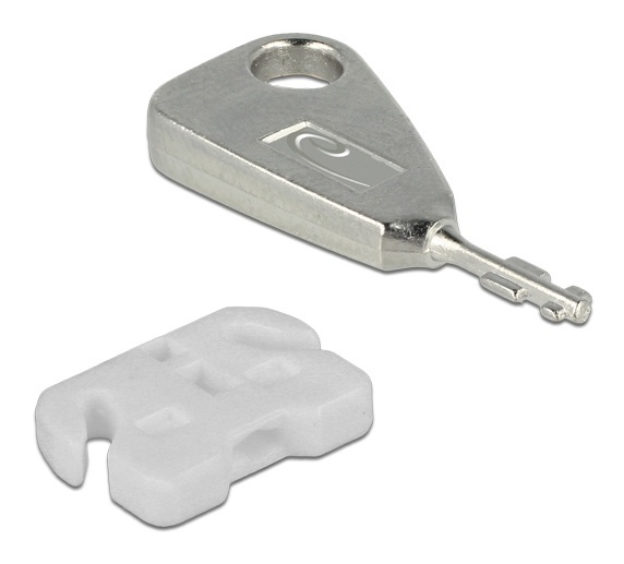 DeLOCK Lås for USB-porter, 5 USB-låser, 2 nøkler, hvit i gruppen Datautstyr / Datamaskin Tilbehør / Annet hos TP E-commerce Nordic AB (38-61477)
