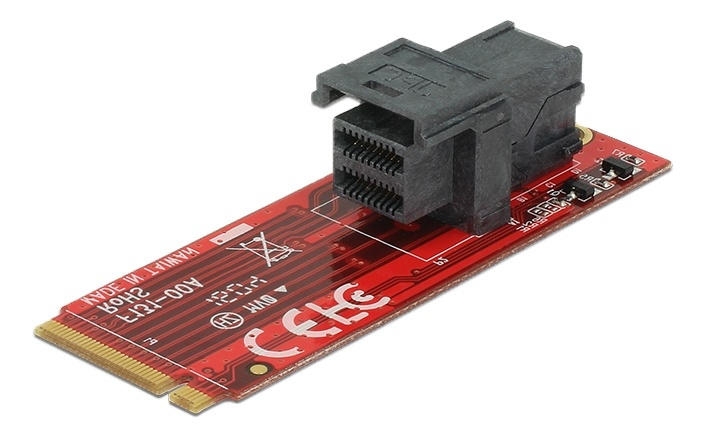 DeLOCK M.2-adapter, 1xM.2 M-kontakt hann, 1xSFF-8643, 2260, NVMe i gruppen Datautstyr / PC-Komponenter / Harddisker / Adaptere og tilbehør hos TP E-commerce Nordic AB (38-61478)