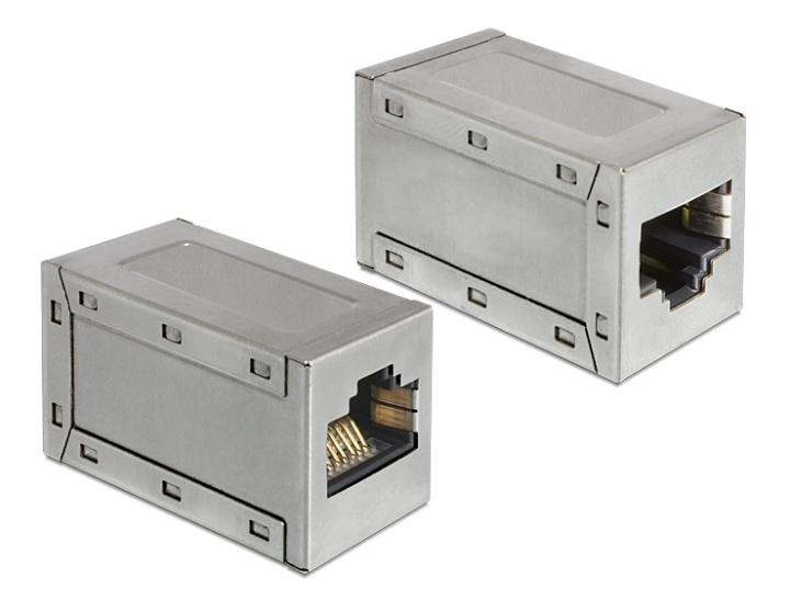 DeLOCK modular connector, 8P/8C, RJ45, shielded, for Cat 6A i gruppen Datautstyr / Kabler og adaptere / Nettverk / Adaptere og koblinger hos TP E-commerce Nordic AB (38-61483)