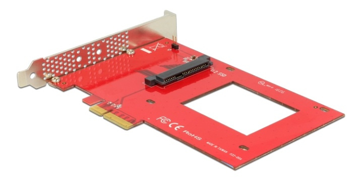 DeLOCK PCI-Express x4 V3.0, U.2 SFF-8639, NVMe i gruppen Datautstyr / Nettverk / Nettverkskort / PCI Express hos TP E-commerce Nordic AB (38-61505)