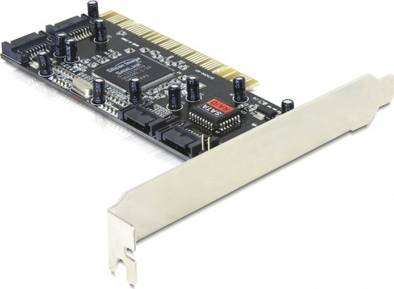 DeLOCK PCI-kort, SATA 1,5 Gb/s, 4xSATA-kontakter (int) i gruppen Datautstyr / Nettverk / Nettverkskort / PCI Express hos TP E-commerce Nordic AB (38-61508)