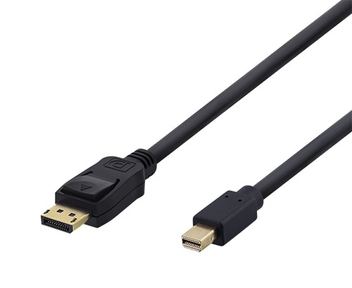DELTACO Mini DisplayPort skjermkabel, Ultra HD i 60 Hz, 0,5 m, svart i gruppen Datautstyr / Kabler og adaptere / DisplayPort / Kabler hos TP E-commerce Nordic AB (38-61614)