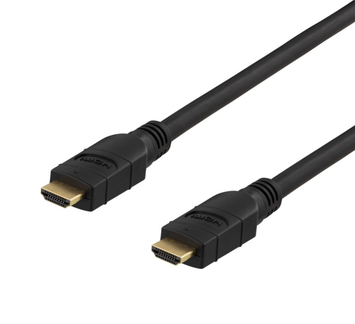 DELTACO PRIME active HDMI cable, 10m, 4K 60Hz, Spectra, black i gruppen Elektronikk / Kabler og adaptere / HDMI / Kabler hos TP E-commerce Nordic AB (38-61633)