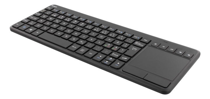 DELTACO Trådløst minitastatur, nordisk, pekeplate, USB, svart i gruppen Datautstyr / Mus & Tastatur / Tastatur / Trådløs hos TP E-commerce Nordic AB (38-61667)