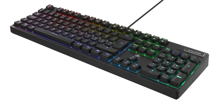 DELTACO GAMING keyboard, Red switches, RGB, black i gruppen Datautstyr / GAMING / Tastatur hos TP E-commerce Nordic AB (38-61850)