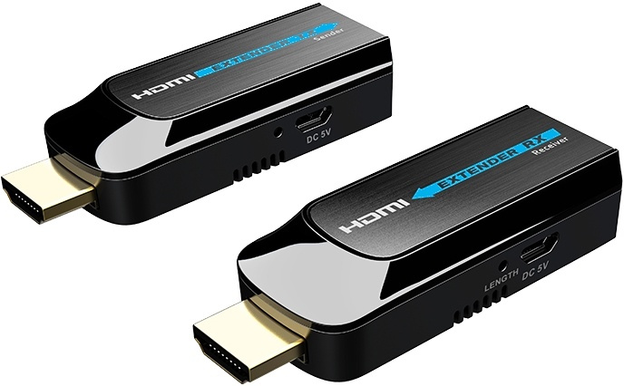 HDMI Extender Support Point to Point Configuration,1080p at 60Hz,black i gruppen Elektronikk / Kabler og adaptere / HDMI / Adaptere hos TP E-commerce Nordic AB (38-61872)