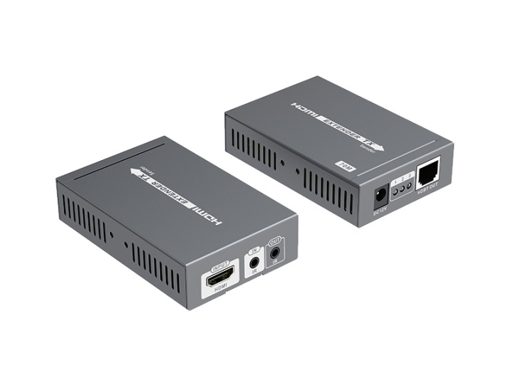 HDMI Extender over Ethernet, 70m, PoE, HDBase T, black i gruppen Elektronikk / Kabler og adaptere / HDMI / Adaptere hos TP E-commerce Nordic AB (38-61873)