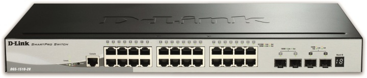 D-Link Gigabit SmartPro switch, 24xRJ45, 4x10G SFP+, metall, 1U, 19