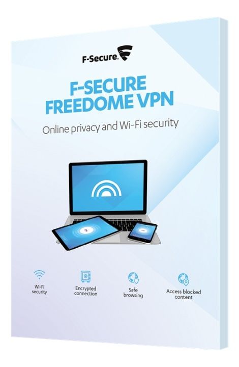 F-Secure Freedome VPN, (1 år, 3 enheter), ubegrenset data, ingen registrering nødvendig i gruppen Datautstyr / Datamaskin Tilbehør / Software hos TP E-commerce Nordic AB (38-62073)