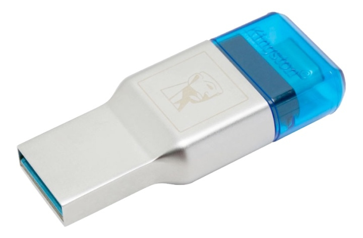 Kingston MobileLite Duo 3C microSD card reader,type-c, silver i gruppen Elektronikk / Lagringsmedia / Minnekortleser hos TP E-commerce Nordic AB (38-62207)