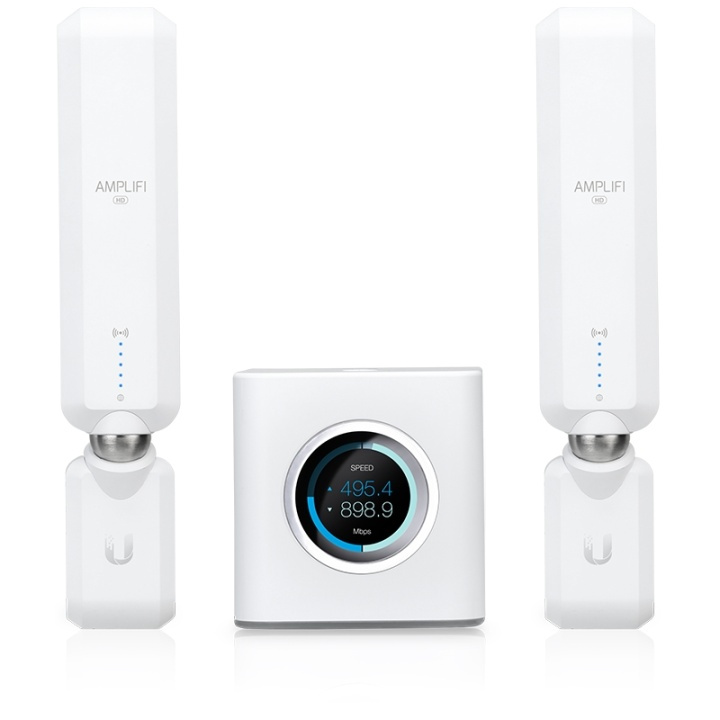Ubiquiti AmpliFi Home Router, 2x Mesh Points, Plug and Play, Up to 5 G i gruppen Datautstyr / Nettverk / Routere hos TP E-commerce Nordic AB (38-62553)