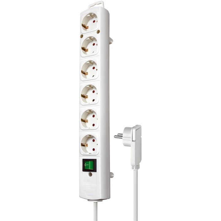 Extension socket Comfort-Line 6-Vei 2.00 m Hvit - Beskyttende Kontakt i gruppen HJEM, HUS OG HAGE / El og belysning / Grenuttak hos TP E-commerce Nordic AB (38-62750)