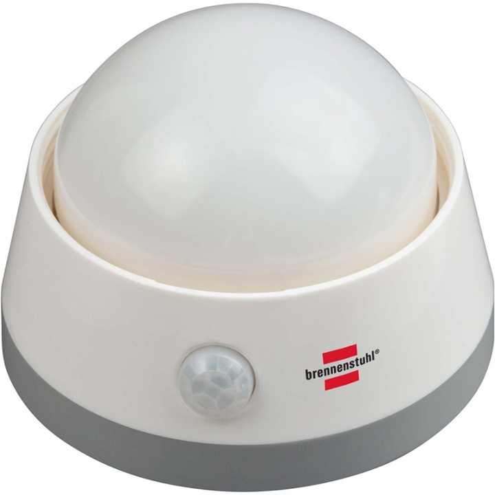 brennenstuhl LED nattlys / orienteringslys med infrarød bevegelsesdetektor (mykt lys inkl. trykkbryter og batterier) hvit i gruppen Elektronikk / Lys / Nattlamper hos TP E-commerce Nordic AB (38-62766)
