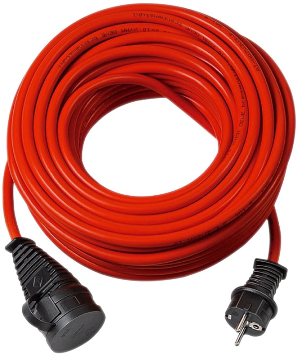BREMAXX® utendørs skjøtekabel (10m kabel i rødt, for kortvarig utendørs bruk IP44, kan brukes ned til -35 °C, olje- og UV-bestandig) i gruppen HJEM, HUS OG HAGE / El og belysning / Skjøteledninger hos TP E-commerce Nordic AB (38-62807)
