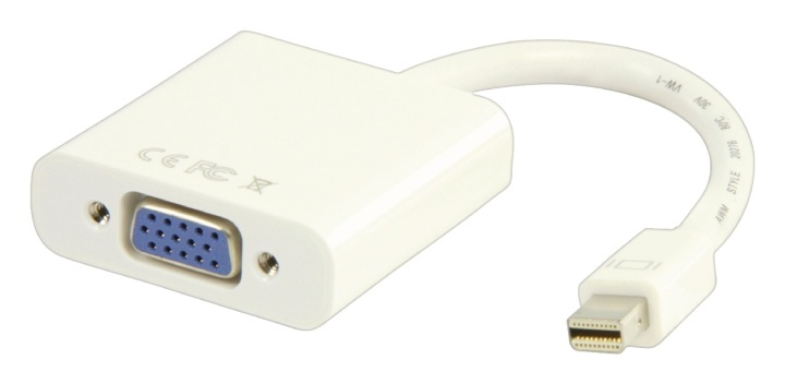 Valueline Mini Displayport -Kabel Mini DisplayPort Han - VGA Hun 15p 0.20 m Hvit i gruppen Datautstyr / Kabler og adaptere / DisplayPort / Adaptere hos TP E-commerce Nordic AB (38-63894)