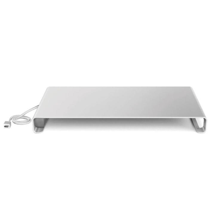 Desire2 Monitorställ Riser Universal 3x USB-A, 1x Type-C, Silver i gruppen Datautstyr / Bærbare datamaskiner og tilbehør / Andre hos TP E-commerce Nordic AB (38-64077)