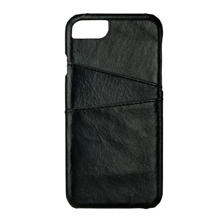 Onsala COLLECTION Mobilskal Skinn Svart med Kortfack iPhone 6/7/8/SE i gruppen SMARTTELEFON & NETTBRETT / Mobilbeskyttelse / Apple / iPhone 6/6S / Deksel hos TP E-commerce Nordic AB (38-64328)