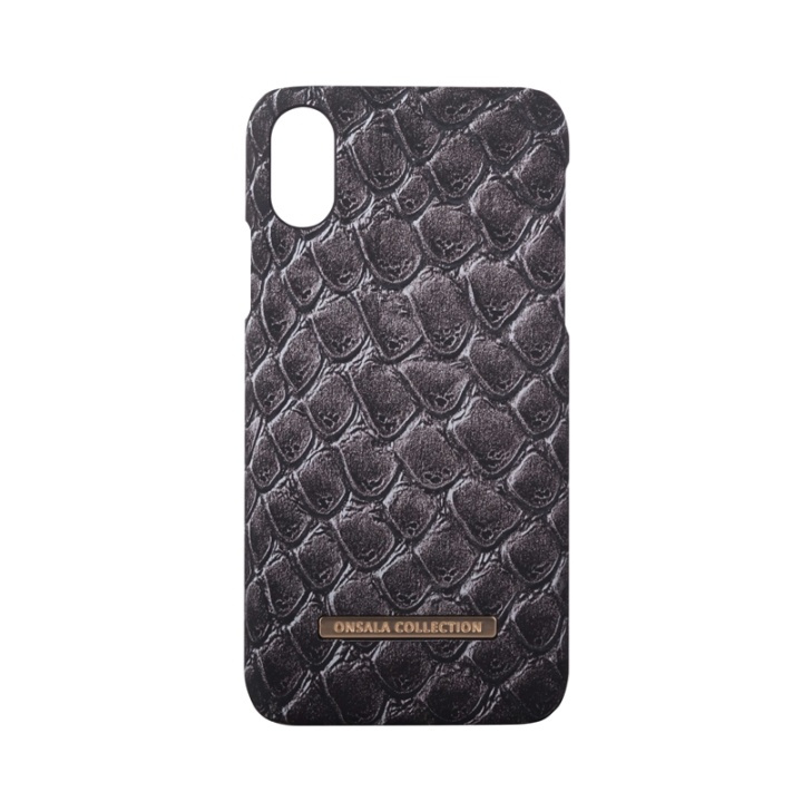 ONSALA COLLECTION Mobildeksel Soft Black Cobra iPhoneX/Xs i gruppen SMARTTELEFON & NETTBRETT / Mobilbeskyttelse / Apple / iPhone X/XS / Deksel hos TP E-commerce Nordic AB (38-64365)