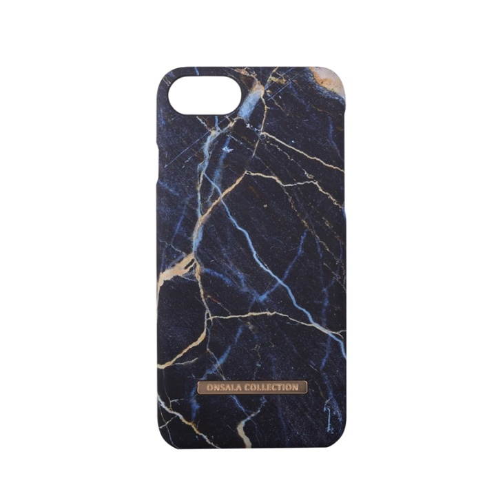 ONSALA COLLECTION Mobildeksel Soft Black Galaxy Marble iPhone6/7/8/SE i gruppen SMARTTELEFON & NETTBRETT / Mobilbeskyttelse / Apple / iPhone 6/6S / Deksel hos TP E-commerce Nordic AB (38-64366)