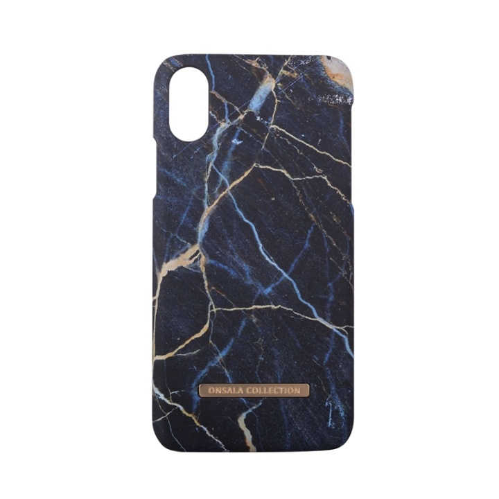 Onsala COLLECTION Mobilskal Soft Black Galaxy Marble iPhone X/Xs i gruppen SMARTTELEFON & NETTBRETT / Mobilbeskyttelse / Apple / iPhone X/XS / Deksel hos TP E-commerce Nordic AB (38-64367)