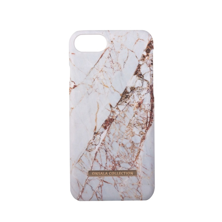 ONSALA COLLECTION Mobildeksel Soft White Rhino Marble iPhone6/7/8/SE i gruppen SMARTTELEFON & NETTBRETT / Mobilbeskyttelse / Apple / iPhone 6/6S / Deksel hos TP E-commerce Nordic AB (38-64372)