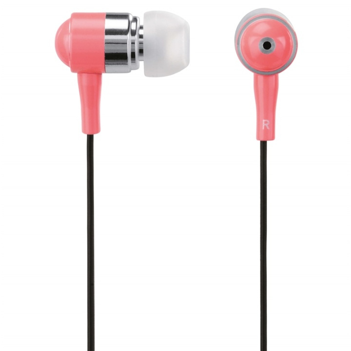 HAMA Øreplugger Shiny In-Ear Mic Sølv Rosa i gruppen Elektronikk / Lyd & Bilde / Hodetelefoner & Tilbehør / Hodetelefoner hos TP E-commerce Nordic AB (38-64548)