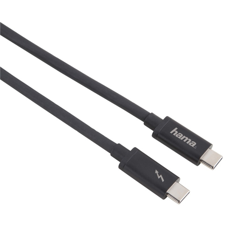 HAMA Kabel Thunderbolt 3 40Gbps Svart 0.5m i gruppen Datautstyr / Kabler og adaptere / Apple Thunderbolt hos TP E-commerce Nordic AB (38-64580)