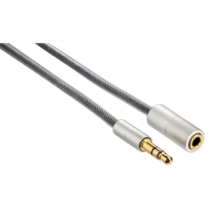 Hama Mobile Förlängningskab 3,5mm Aluline Fit iPhone 2m i gruppen Elektronikk / Kabler og adaptere / Lyd analog / 3,5 mm hos TP E-commerce Nordic AB (38-64634)