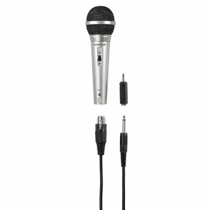 Hama Mikrofon Dynamisk M151 XLR Karaoke Sølv i gruppen Elektronikk / Lyd & Bilde / Høyttalere & tilbehør / Tilbehør hos TP E-commerce Nordic AB (38-64816)