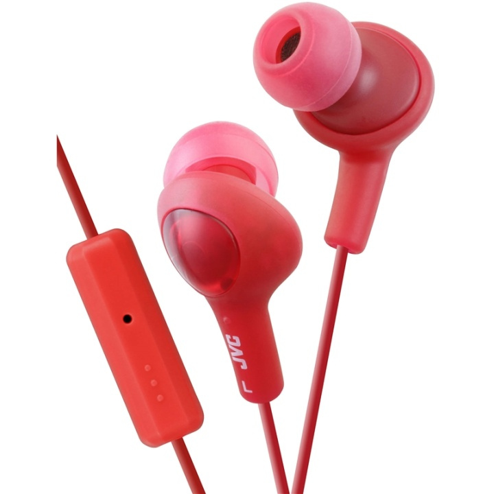 JVC Hörlur FR6 Gumy Plus Mic Röd i gruppen Elektronikk / Lyd & Bilde / Hodetelefoner & Tilbehør / Hodetelefoner hos TP E-commerce Nordic AB (38-64878)