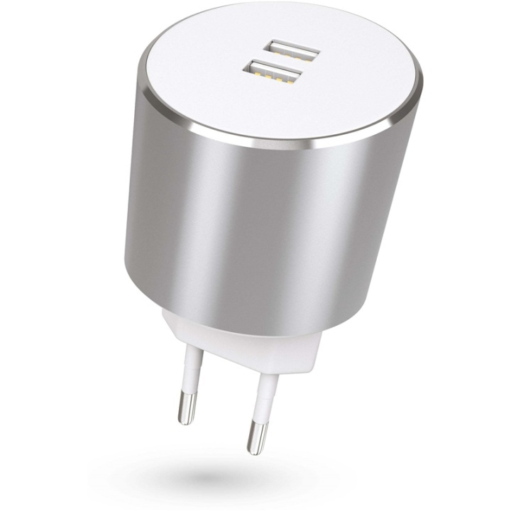 KIT PLATINUM Laddare 220V 2xUSB 3.4A Rosegold i gruppen SMARTTELEFON & NETTBRETT / Ladere og Kabler / Vegglader / Vegglader USB hos TP E-commerce Nordic AB (38-64952)
