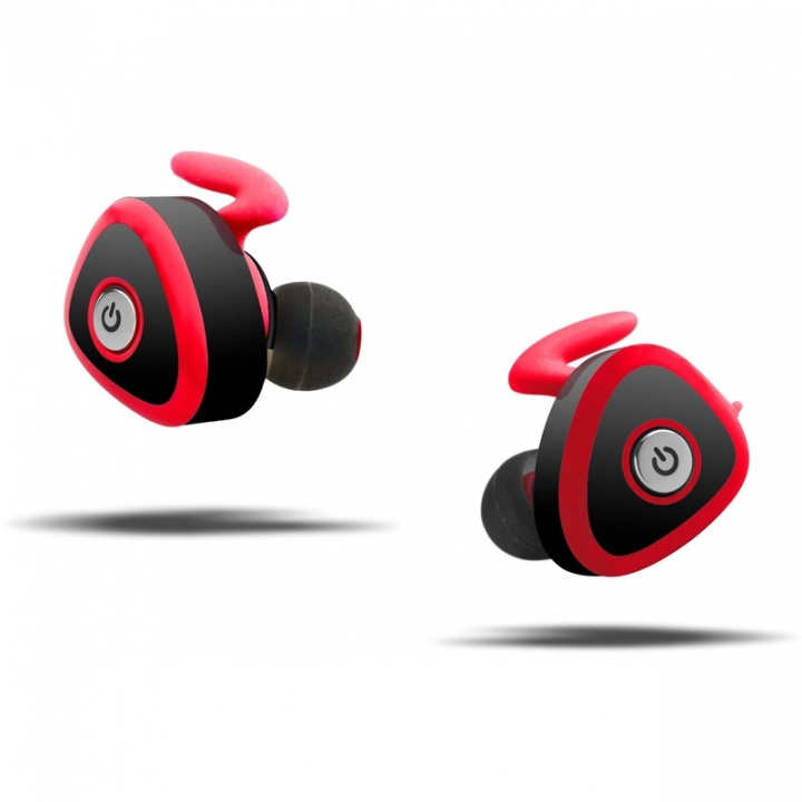 KitSound Hörlur Comet In-Ear True Wireless Röd i gruppen Elektronikk / Lyd & Bilde / Hodetelefoner & Tilbehør / Hodetelefoner hos TP E-commerce Nordic AB (38-65013)