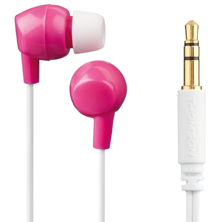 THOMSON Hörlurar In-Ear Barn Max 85dB Rosa i gruppen Elektronikk / Lyd & Bilde / Hodetelefoner & Tilbehør / Hodetelefoner hos TP E-commerce Nordic AB (38-65617)