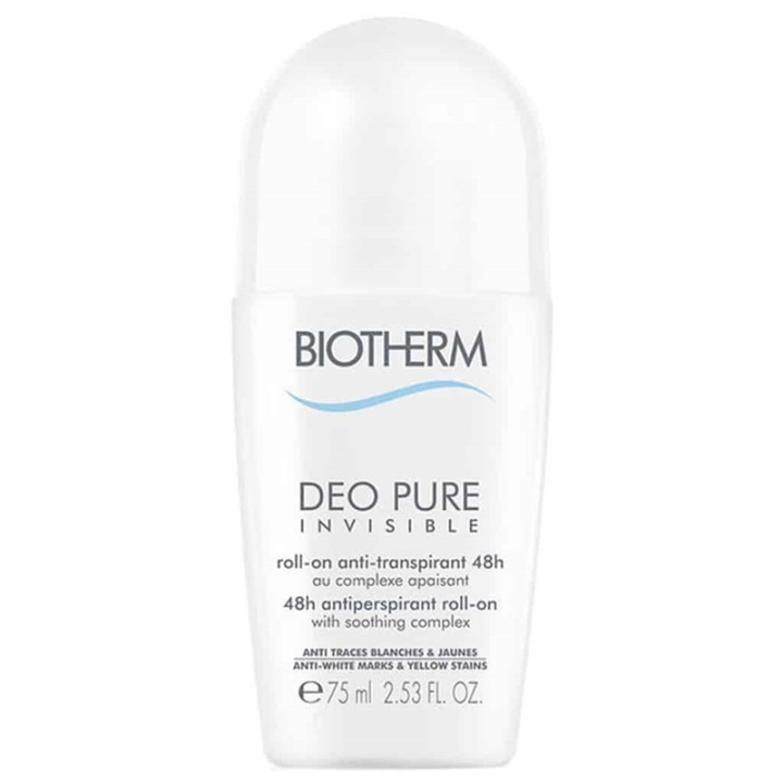 Biotherm Deo Pure Invisible Roll-On 75ml i gruppen HELSE OG SKJØNNHET / Duft og parfyme / Deodorant / Deo for henne hos TP E-commerce Nordic AB (38-65847)