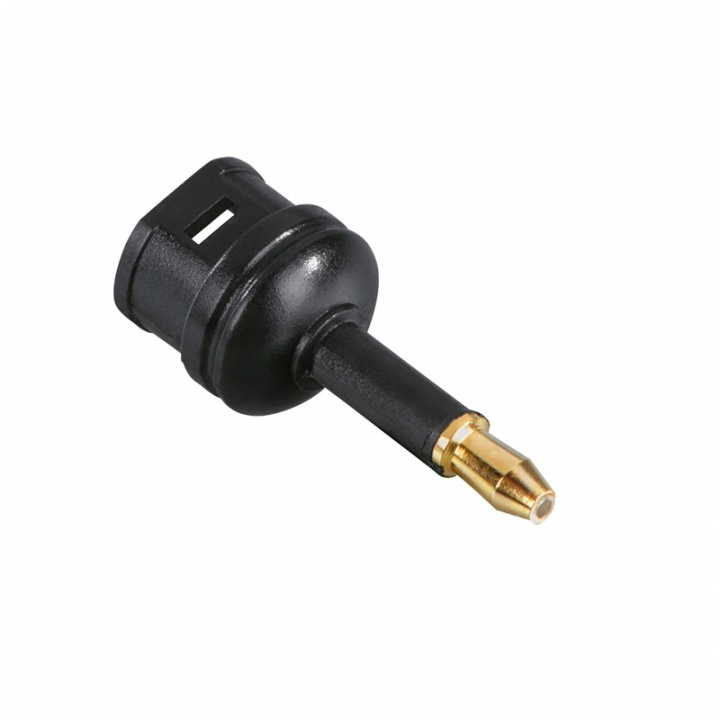 Hama Adapter ODT Toslink 3.5mm Hona-Hane Guld Svart i gruppen Elektronikk / Kabler og adaptere / Lyd analog / Adaptere hos TP E-commerce Nordic AB (38-65932)