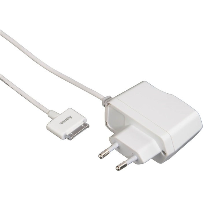 Hama iPhone3/4 Laddare 220V Vit 30pin MFI i gruppen SMARTTELEFON & NETTBRETT / Ladere og Kabler / Vegglader / Vegglader Lightning hos TP E-commerce Nordic AB (38-65940)
