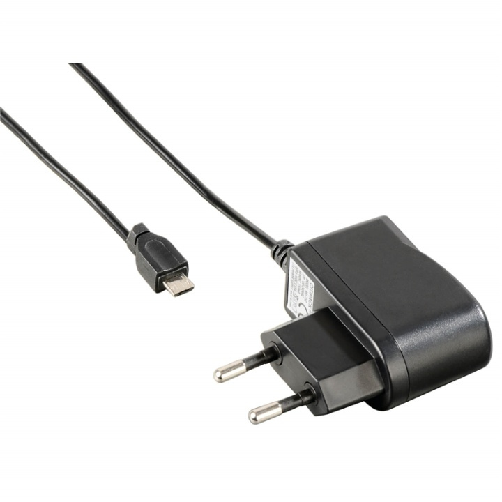 HAMA Lader 220V MicroUSB 1A Svart i gruppen SMARTTELEFON & NETTBRETT / Ladere og Kabler / Vegglader / Vegglader microUSB hos TP E-commerce Nordic AB (38-65963)