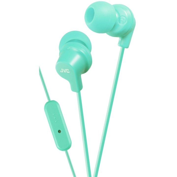 JVC Øreplugger FR15 In-Ear Remote Mic Mint Blå i gruppen Elektronikk / Lyd & Bilde / Hodetelefoner & Tilbehør / Hodetelefoner hos TP E-commerce Nordic AB (38-66004)