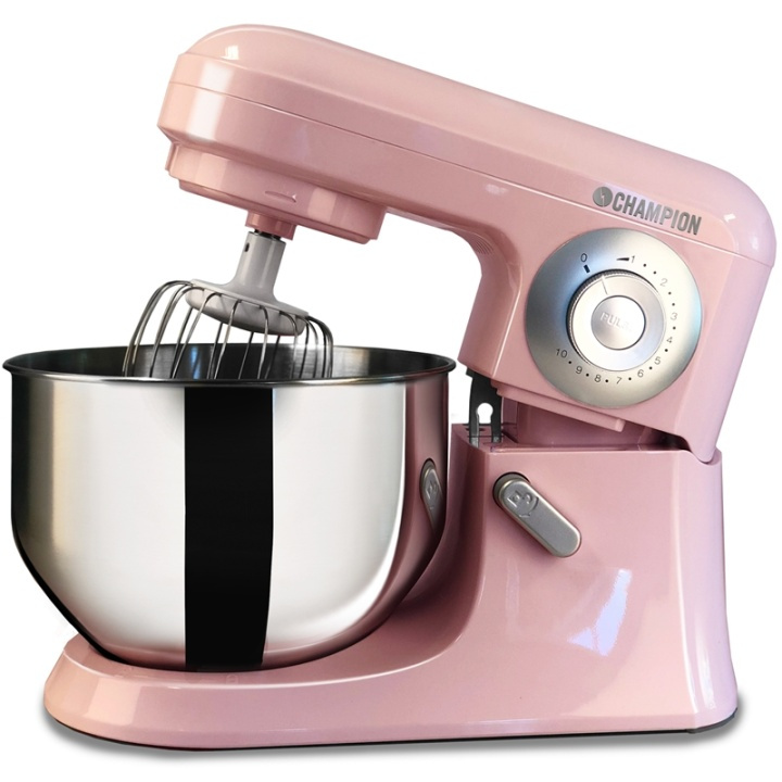 Champion Kjøkkenmaskin 5L 700W KA200 Pink i gruppen HJEM, HUS OG HAGE / Husholdningsapparater / Matprosessorer og kjøkkenassistenter / Kjøkkenassistenter og tilbehør hos TP E-commerce Nordic AB (38-66421)