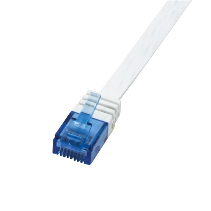 LogiLink Patchkabel Flat Cat6 U/UTP 10m i gruppen Datautstyr / Kabler og adaptere / Nettverk / Cat6 hos TP E-commerce Nordic AB (38-66578)