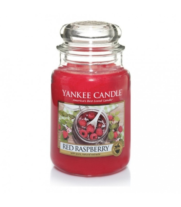 Yankee Candle Classic Large Jar Red Raspberry Candle 623g i gruppen HELSE OG SKJØNNHET / Duft og parfyme / Andre dufter / Duftlys hos TP E-commerce Nordic AB (38-67646)