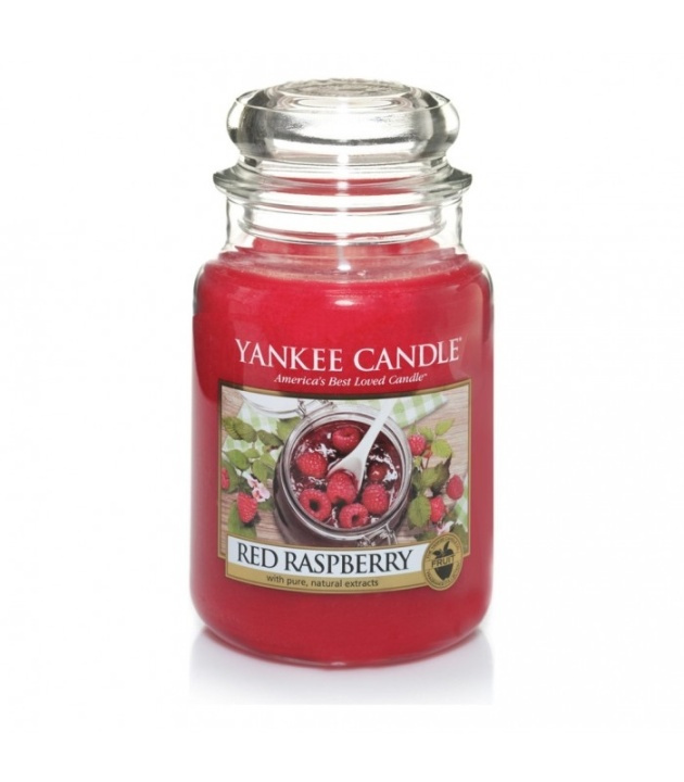 Yankee Candle Klassisk stor krukke med rødt bringebærlys 623 g i gruppen HELSE OG SKJØNNHET / Duft og parfyme / Andre dufter / Duftlys hos TP E-commerce Nordic AB (38-67646)