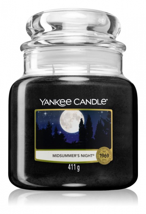 Yankee Candle Classic Medium Jar Midsummer Night Candle 411g i gruppen HELSE OG SKJØNNHET / Duft og parfyme / Andre dufter / Duftlys hos TP E-commerce Nordic AB (38-67672)