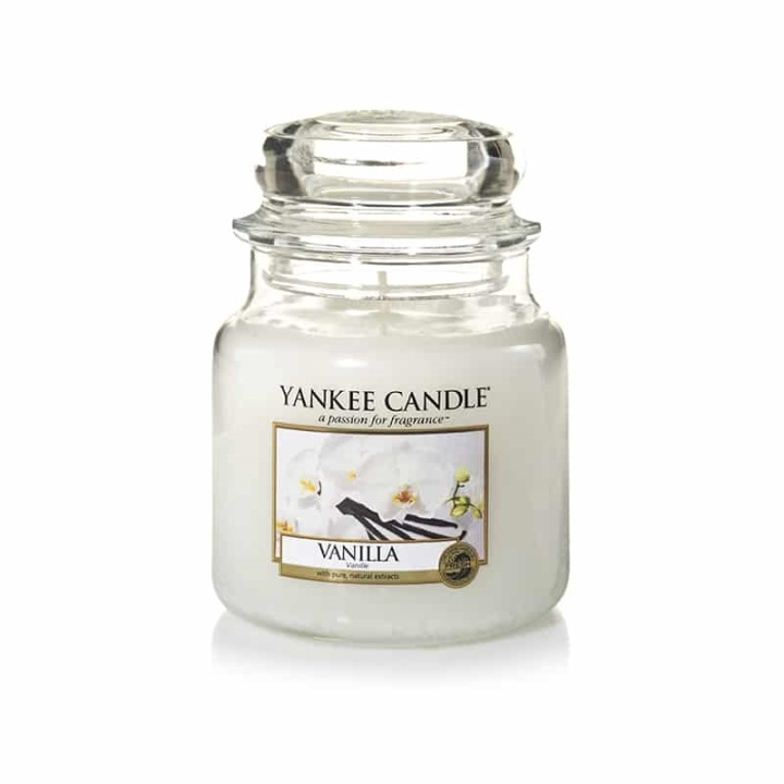 Yankee Candle Classic Medium Jar Vanilla Candle 411g i gruppen HELSE OG SKJØNNHET / Duft og parfyme / Andre dufter / Duftlys hos TP E-commerce Nordic AB (38-67683)